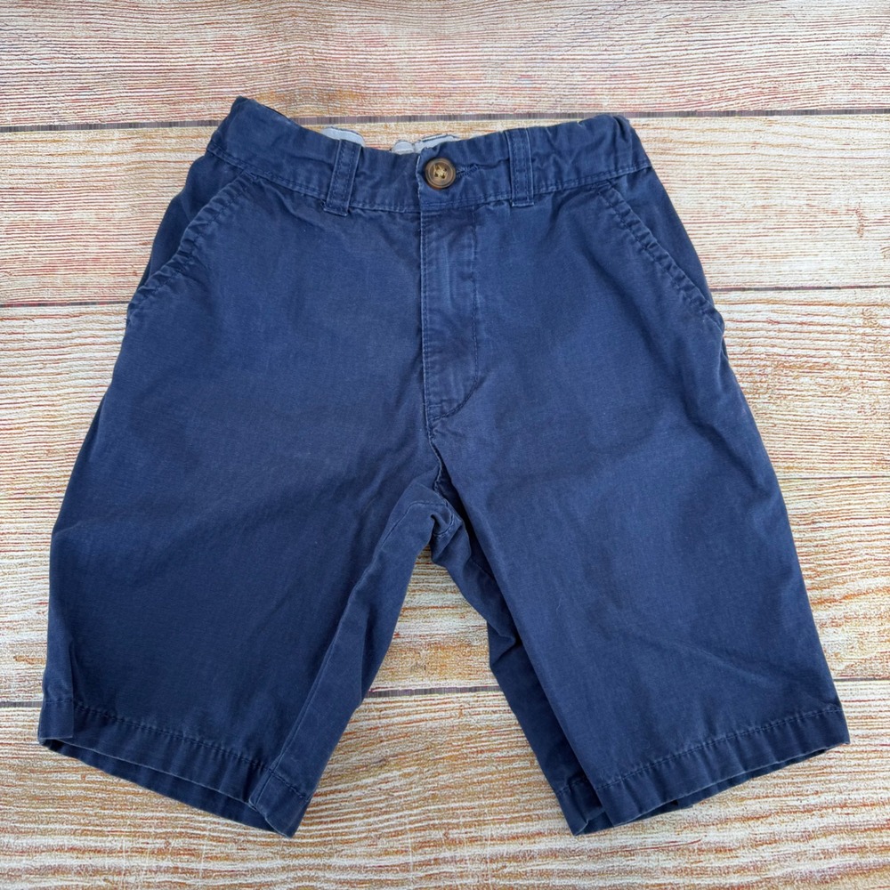 Carters Boys Navy Blue Chino Shorts Size 8 Cotton Twill Uniform‎ School Casual